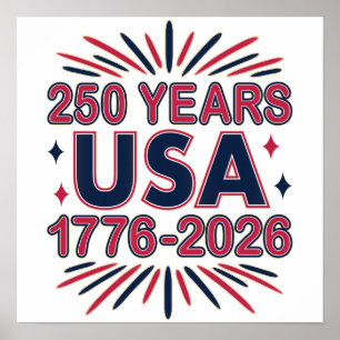 250 Jaar VS 1776–2026 Semiquincentennial Poster