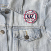250 Jaar VS | 1776–2026 Semiquincentennial Ronde Button 5,7 Cm (In situ)