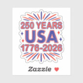 250 Jaar VS | 1776–2026 Semiquincentennial Sticker (Vel)