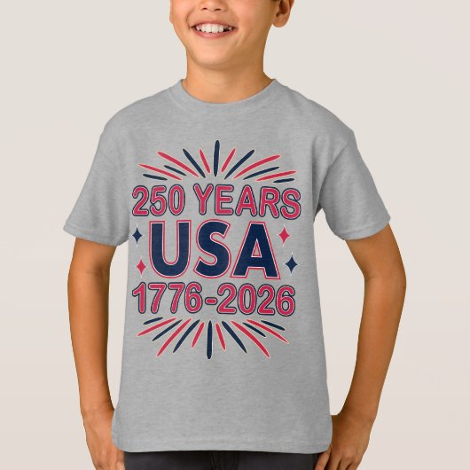 250 Jaar VS | 1776–2026 Semiquincentennial T-shirt (Voorkant)