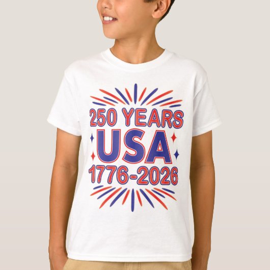 250 Jaar VS | 1776–2026 Semiquincentennial T-shirt (Voorkant)