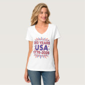 250 Jaar VS | 1776–2026 Semiquincentennial T-shirt (Voorkant volledig)