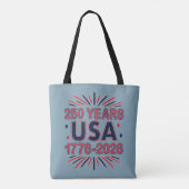 250 Jaar VS | 1776–2026 Semiquincentennial Tote Bag (Achterkant)
