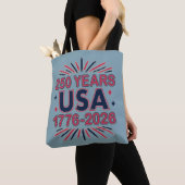 250 Jaar VS | 1776–2026 Semiquincentennial Tote Bag (Dichtbij)