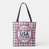 250 Jaar VS | 1776–2026 Semiquincentennial Tote Bag (Achterkant)