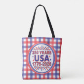 250 Jaar VS | 1776–2026 Semiquincentennial Tote Bag (Achterkant)