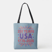 250 Jaar VS | 1776–2026 Semiquincentennial Tote Bag (Achterkant)