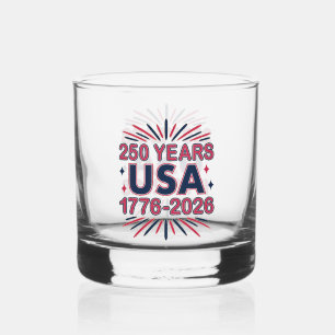 250 Jaar VS   1776–2026 Semiquincentennial Whisky Glas