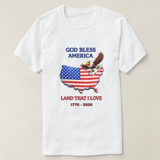 250 Jaar VS -24 T-shirt (Design voorkant)