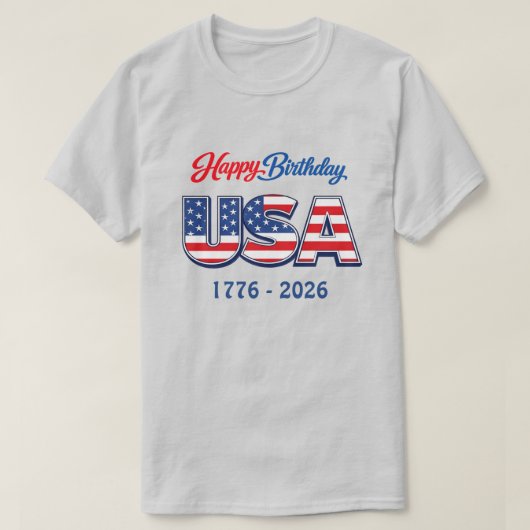 250 Jaar VS -31c T-Shirt (Design voorkant)