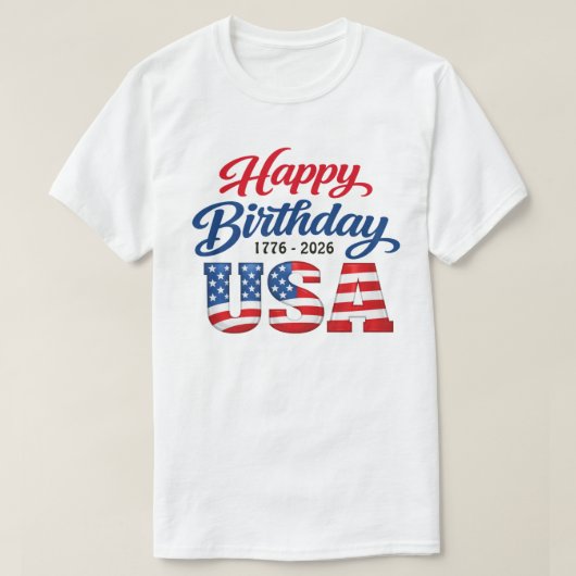 250 Jaar VS -31d T-Shirt (Design voorkant)