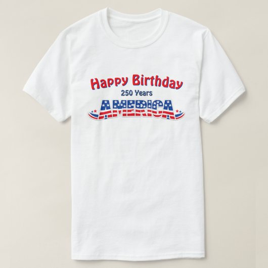 250 Jaar VS -32a T-Shirt (Design voorkant)