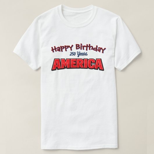 250 Jaar VS -32b T-shirt (Design voorkant)