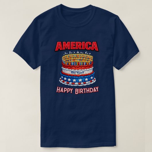 250 Jaar VS -32d T-Shirt (Design voorkant)