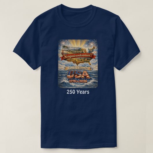 250 Jaar VS -3 T-shirt (Design voorkant)