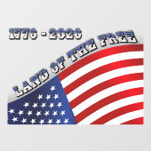 250 Jaar VS  Vrijheid 1776-2026 Patriottisch Raamsticker (Vel)