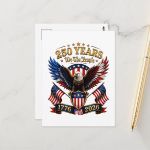 250 Jaar We The People Adelaar Briefkaart