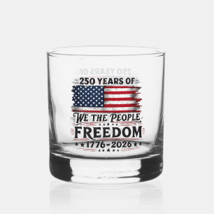 250 Jaar We the People Vrijheidsontwerp Whisky Glas