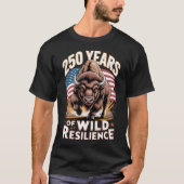 250 Jaar Wilde Weerbaarheid Bizon T-shirt (Voorkant)