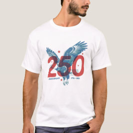 250-jarig jubileeadelaar 1776-2026 Retro T-shirt