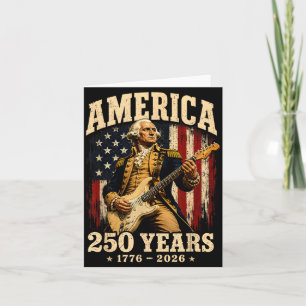 250-jarig jubileum Amerika Oprichter Gitaar 250 Kaart