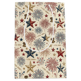 250-jarig jubileum Amerika Patriottisch 4 juli Medium Cadeauzakje