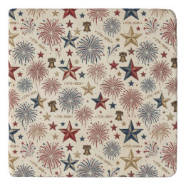 250-jarig jubileum Amerika Patriottisch 4 juli Trivet