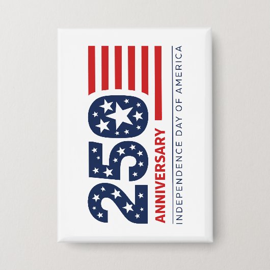 250-jarig jubileum Onafhankelijkheidsdag van Ameri Button (Voorkant)