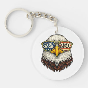 250-jarig jubileum USA 1776-2026 Patriottische Ame Sleutelhanger