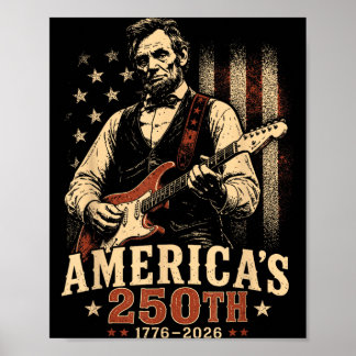 250-jarig jubileum Usa 4 juli patriottische mannen Poster