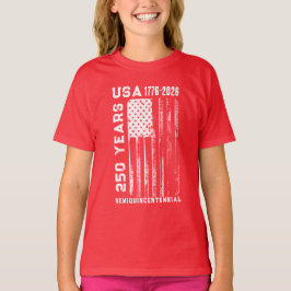 250-jarig jubileum USA 4 juli T-shirt