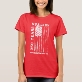 250-jarig jubileum USA 4 juli T-shirt