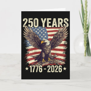 250-jarig jubileum Usa Adelaar Amerikaanse vlag (o Kaart