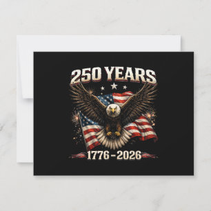 250-jarig jubileum USA Patriottische Adelaar 250e Bedankkaart