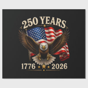 250-jarig jubileum USA Patriottische Adelaar 250e Cadeaupapier