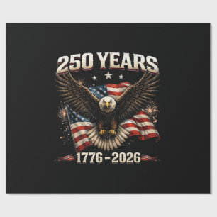 250-jarig jubileum USA Patriottische Adelaar 250e Cadeaupapier