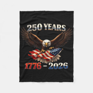 250-jarig jubileum USA patriottische adelaar 250e  Fleece Deken