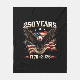 250-jarig jubileum USA Patriottische Adelaar 250e  Fleece Deken