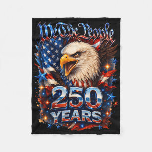 250-jarig jubileum USA Patriottische Adelaar 250e  Fleece Deken