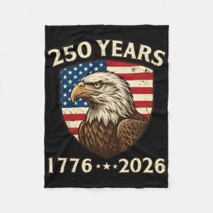 250-jarig jubileum USA patriottische adelaar 250e  Fleece Deken