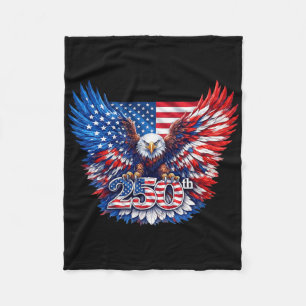 250-jarig jubileum USA Patriottische Adelaar 250e  Fleece Deken
