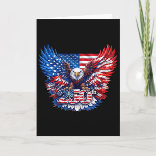 250-jarig jubileum USA patriottische adelaar 250e  Kaart