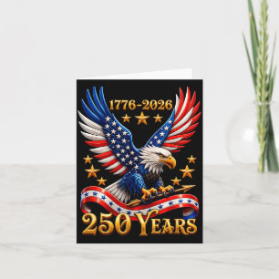 250-jarig jubileum USA patriottische adelaar 250e  Kaart