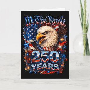 250-jarig jubileum USA patriottische adelaar 250e Kaart