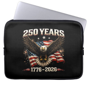 250-jarig jubileum USA patriottische adelaar 250e  Laptop Sleeve