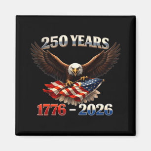 250-jarig jubileum USA Patriottische Adelaar 250e Magneet