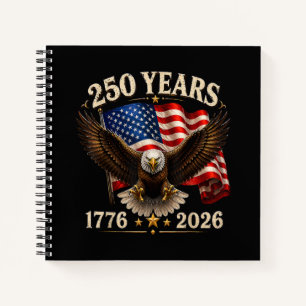 250-jarig jubileum USA Patriottische Adelaar 250e Notitieboek