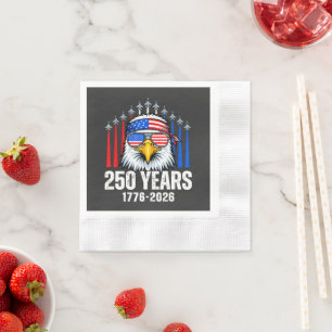 250-jarig jubileum USA Patriottische Adelaar 250e Servet