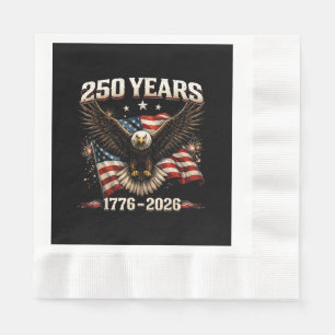 250-jarig jubileum USA Patriottische Adelaar 250e Servet