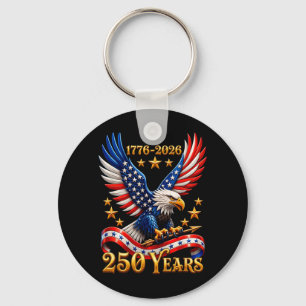 250-jarig jubileum USA Patriottische Adelaar 250e  Sleutelhanger